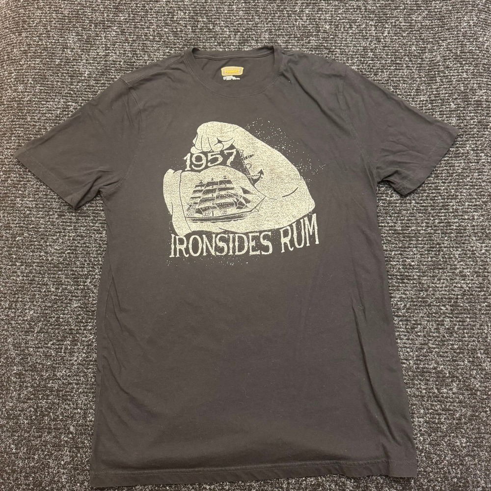 The Foundry Supply Co Mens Ironsides Rum 1957 Graphic T-Shirt Black LT Tall